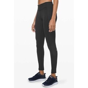 LULULEMON •2• Black Speed Up Tight Full-On Luxtreme 28" Leggings W5ASPS